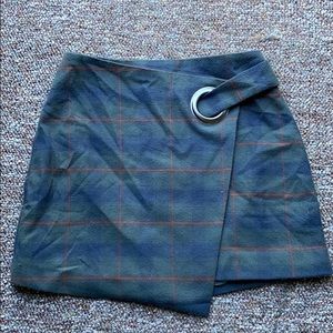 Free People plaid skirt 💚💙💚